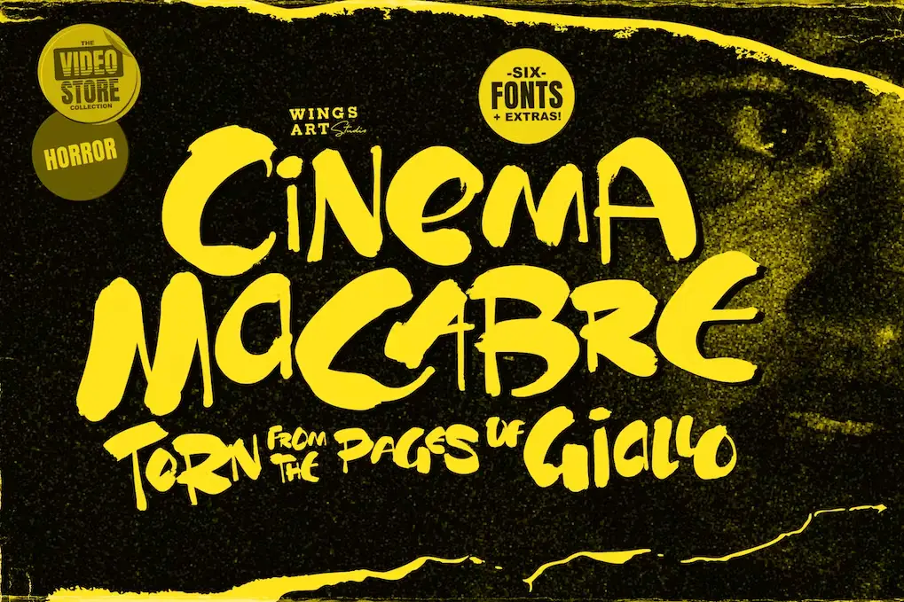 Cinema Macabre Horror Fonts