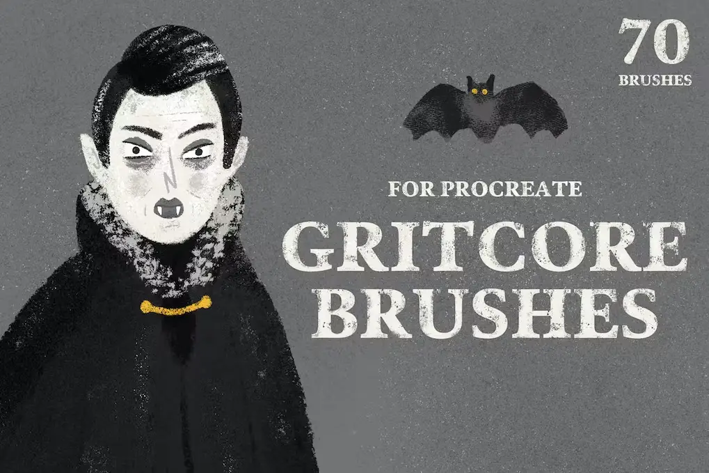 Gritcore Brushes for Procreate