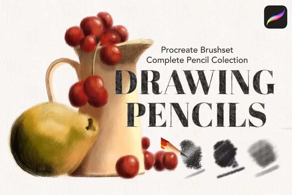 Procreate Drawing Pencils Brush set