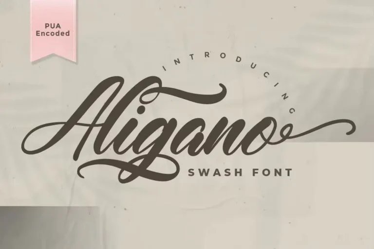Aligano – Exquisite Handwritten Swash Font