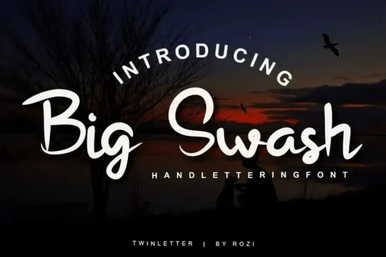 Big Swash – Free Handlettering Script Font