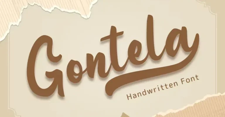 Gontela – Handwritten Vintage Font With Swashes