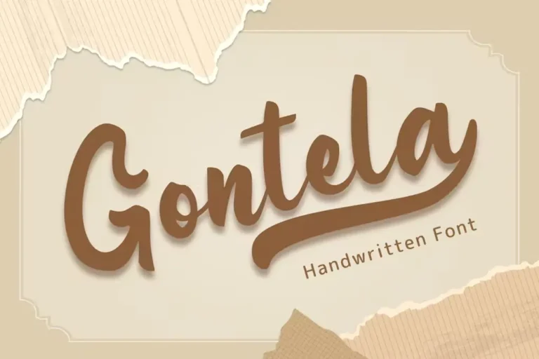 Gontela – Handwritten Vintage Font With Swashes