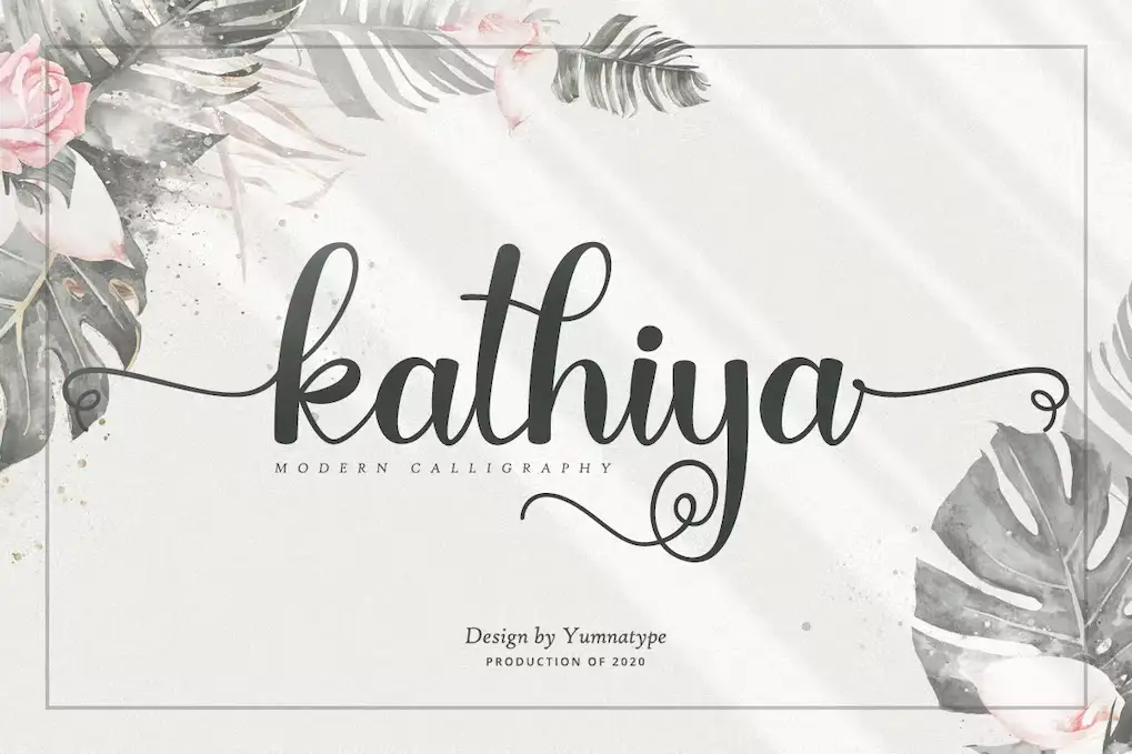 Kathiya – Beautiful Script Swash Font