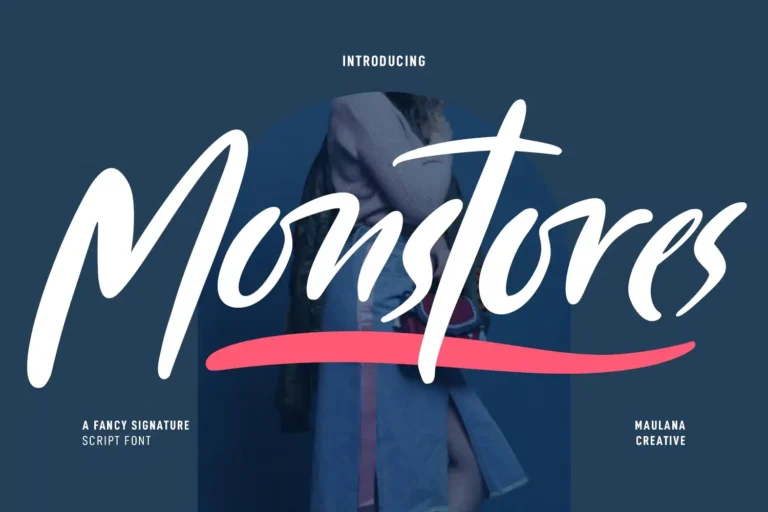 Monstores – Fancy Signature Script Font
