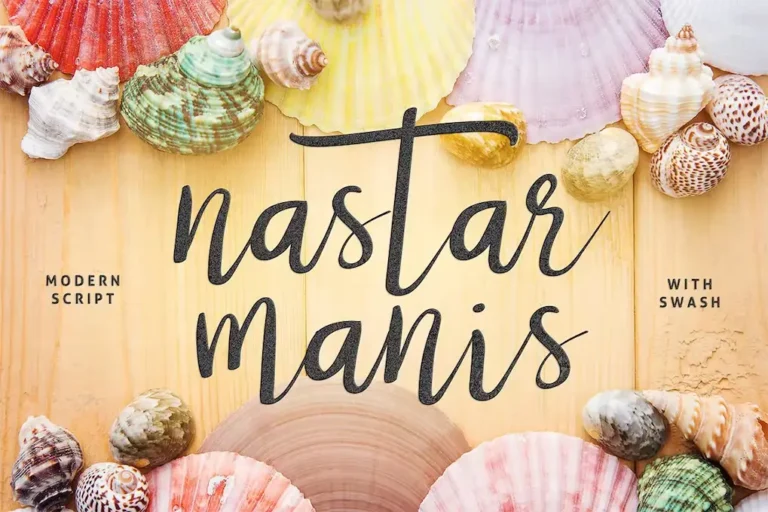 Nastar – Clean Script Font With Swash