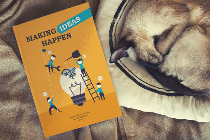 Cute Book Cover Mockup Template