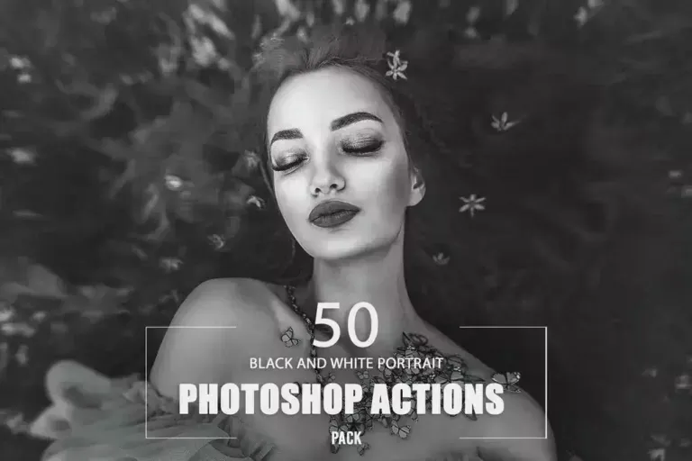 Black and White Portrait Photoshop Actions