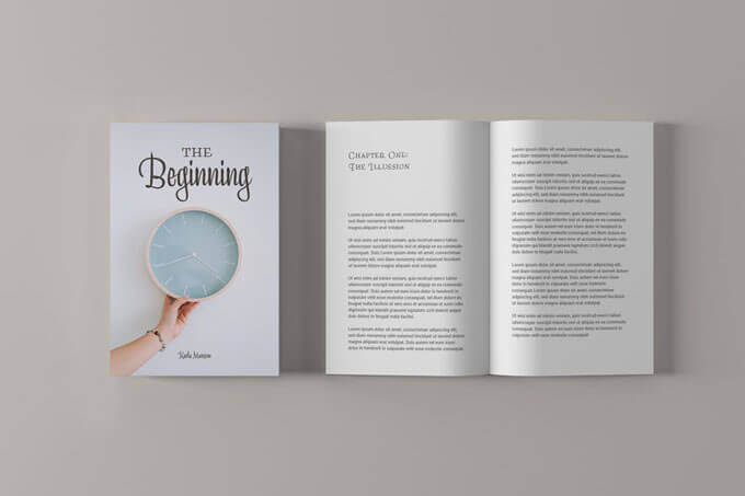 Minimalistic Book Cover Mockup Template