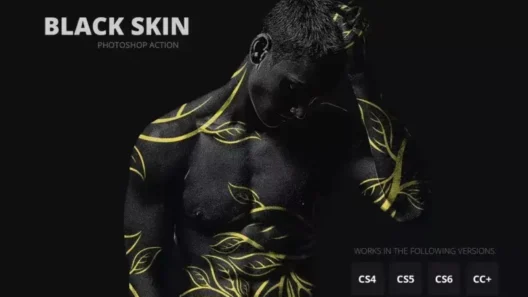 Black Skin Photoshop Action