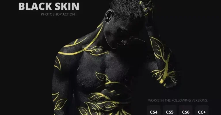 Black Skin Photoshop Action