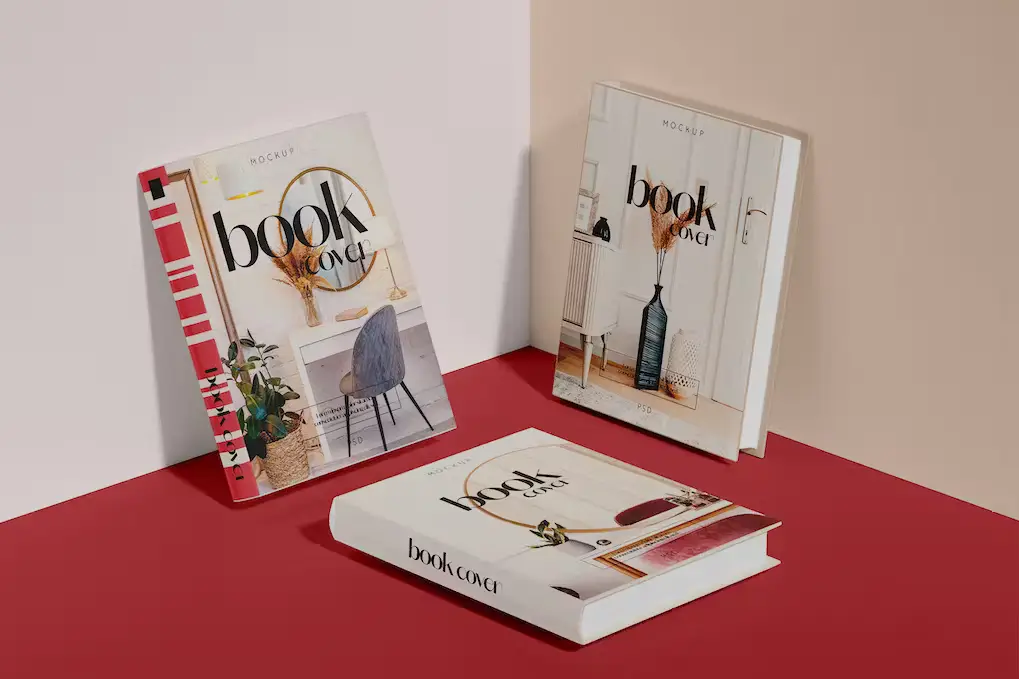 Three Books Cover Mockup