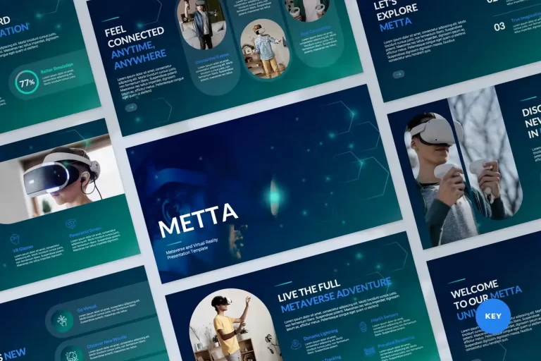 Metaverse Virtual Reality Keynote Presentation Template