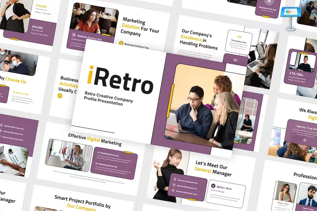 Company Profile Keynote Presentation Template