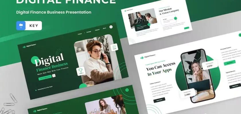 Digital Finance Business Keynote Presentation Template