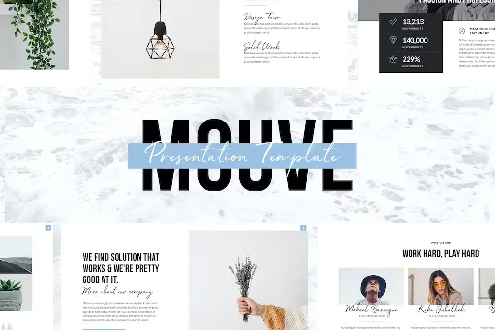 MOUVE - Free Elegant Keynote Presentation Template (Free)