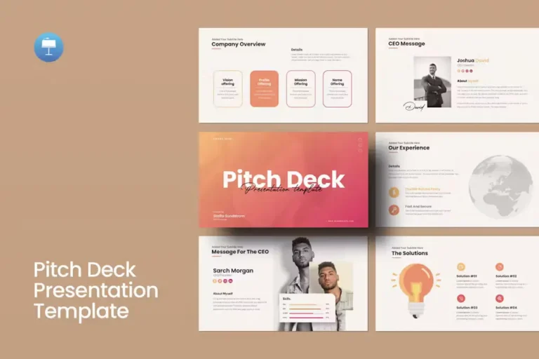 Pitch Deck Keynote Presentation Template
