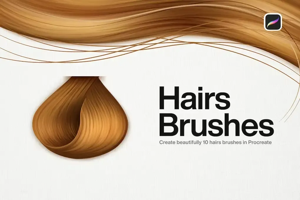 Procreate Brushes for Hair Effect