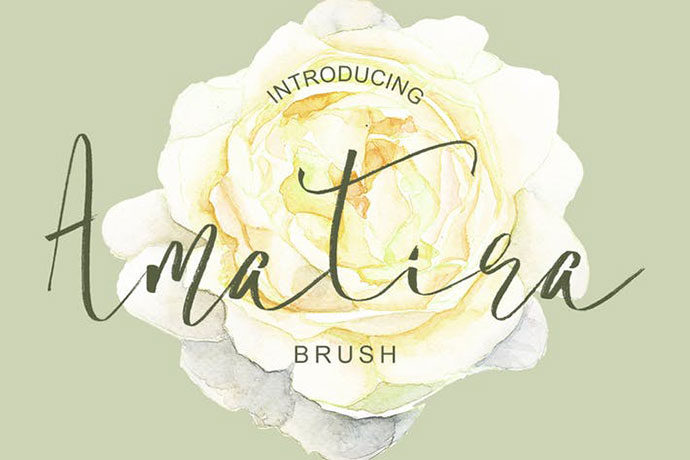 Amatira - Brush Wedding Font