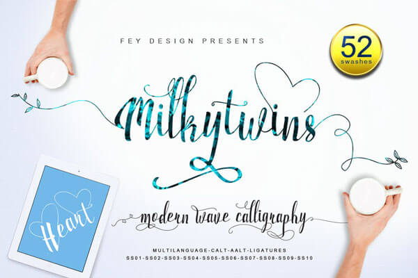 Milkytwins - Script Font