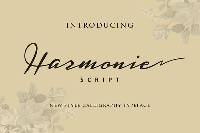 Harmonie Beautiful Wedding Font