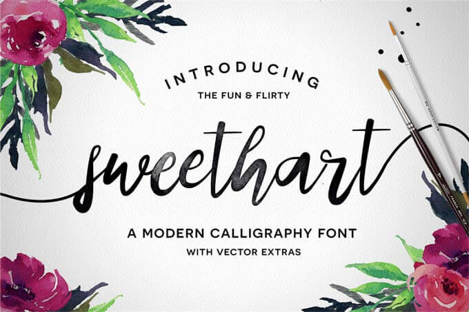 Sweethart - Wedding Font