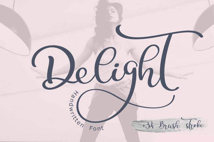 Delight - Calligraphy Wedding Decor Font