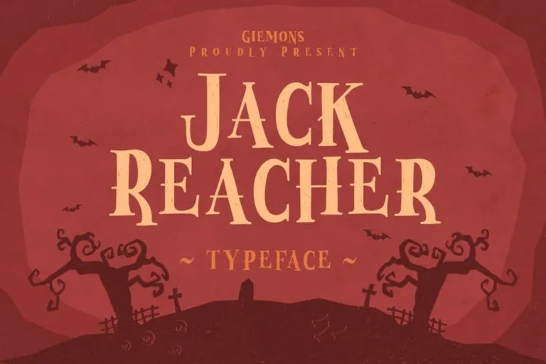 Jack Reacher - Scary Halloween Font