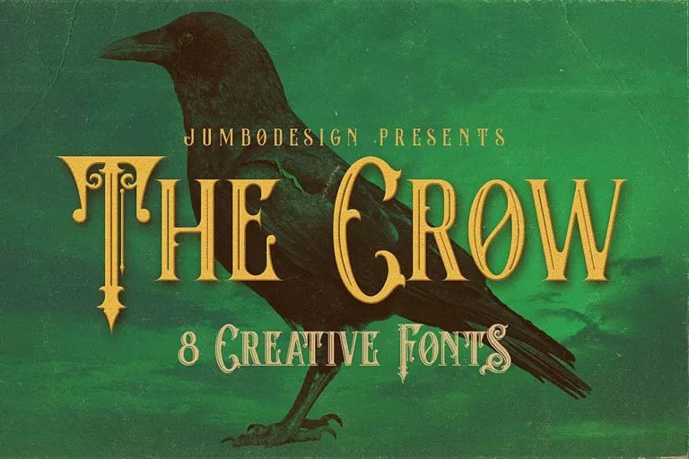 The Crow - Vintage Halloween Font