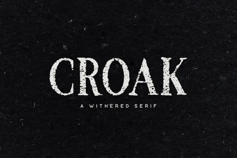 Croak - Best Scary Halloween Font