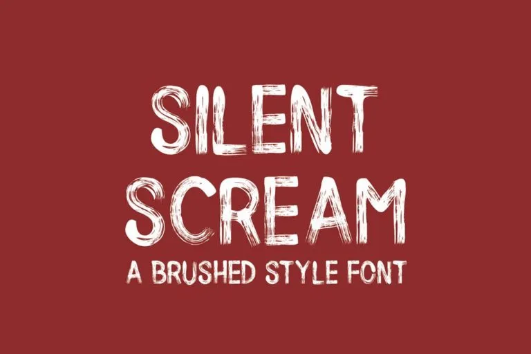 Silent Scream - Halloween Font