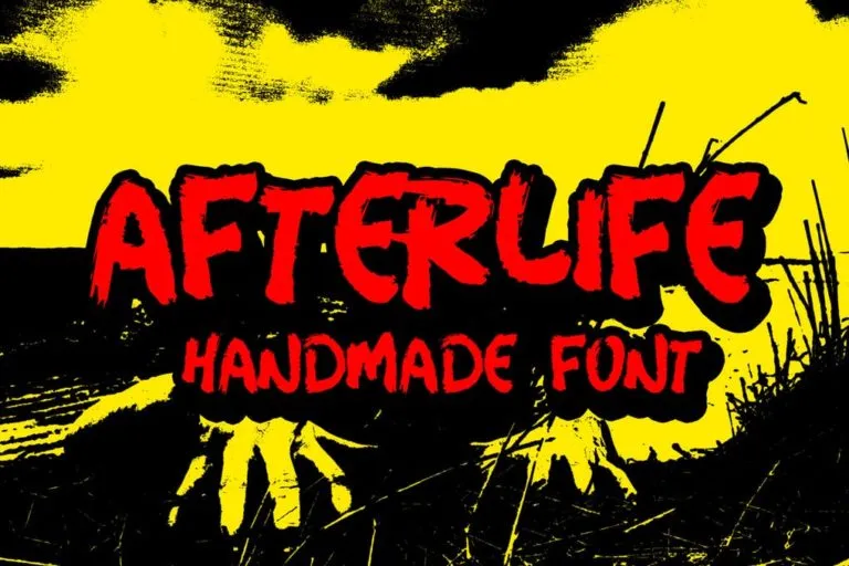 Afterlife - Handmade Halloween Font
