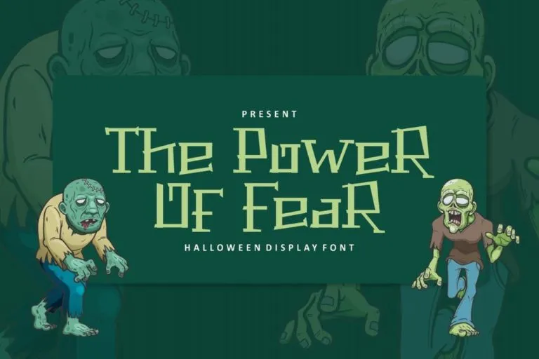 The Power of Fear - Halloween Display Font