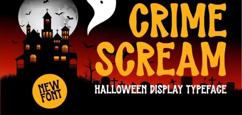 Crime Scream – Halloween Display Font