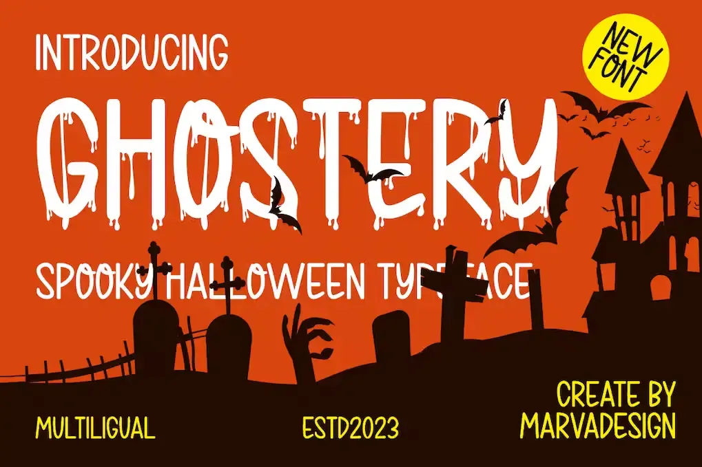 Ghostery – Modern Halloween Font
