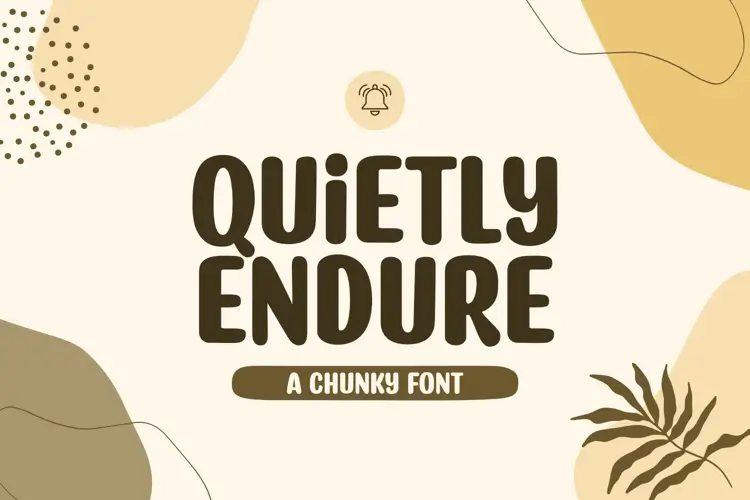 Quietly Endure Chunky Procreate Font (Free)