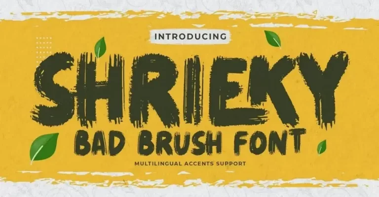 Shrieky - Procreate Creative Brush Font