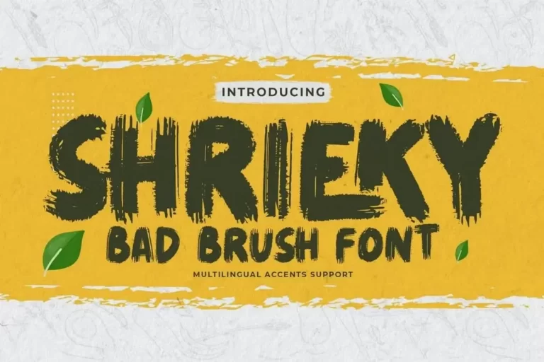 Shrieky - Procreate Creative Brush Font